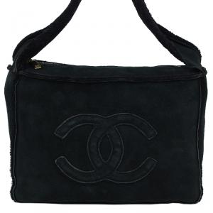 Chanel Black Mouton CC Shoulder Bag