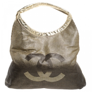 Pre Owned Chanel Metallic Ombre Leather Hollywood CC Hobo