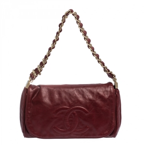 مملوكة مسبقًا Chanel Burgundy Leather CC Timeless Flap Bag