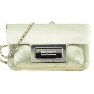 Chanel Evening bag in Duchess Satin and Ruthenium hardware