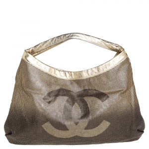 Pre Owned Chanel Metallic Ombre Leather Hollywood CC Hobo