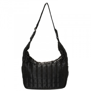 Chanel Black Quilted Nylon Double Pocket Messenger