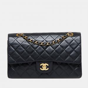 Chanel Black Small Classic Lambskin Double Flap