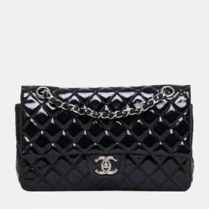 Chanel Black Classic Patent Double Flap