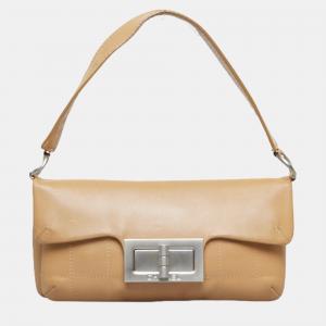 Chanel Beige Leather Reissue Choco Bar Shoulder Bag