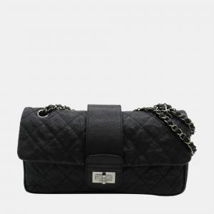 Chanel Black Nylon Matelasse Mademoiselle Flap Bag