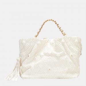 Chanel White Paris-Venice Ca D'Oro Tote Bag