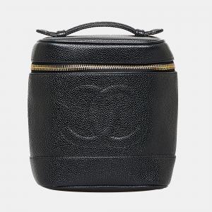 Chanel Black CC Caviar Vanity Bag