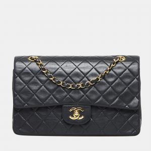 Chanel Black Medium Classic Lambskin Double Flap