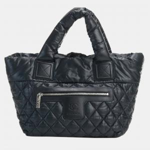 Chanel Black Nylon Small Coco Cocoon Tote Bag