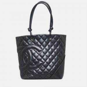 Chanel Black Cambon Ligne Tote