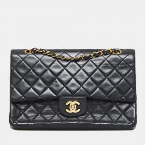 Chanel Black Medium Classic Lambskin Double Flap