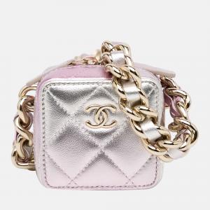 Chanel Pink Like A Wallet Clutch w/ Chain