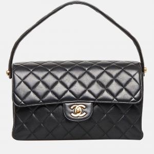 Chanel Black Classic Lambskin Double Sided Flap