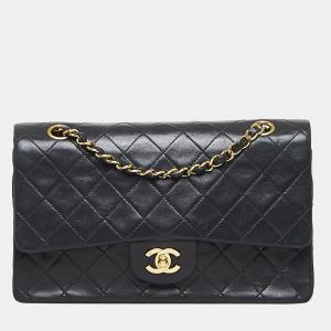 Chanel Black Medium Classic Lambskin Double Flap