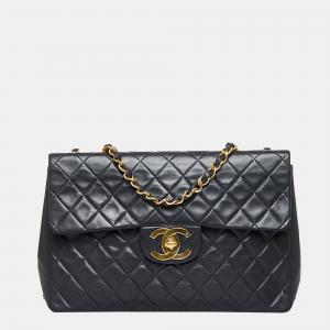 Chanel Black Maxi Classic Lambskin Single Flap