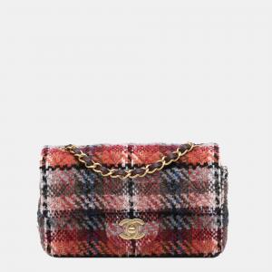 Chanel Multicoloured Mini Tweed Single Flap Bag