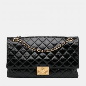 Chanel Black Pagoda Accordion Flap Bag