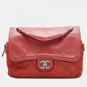 Chanel Red In The Mix Flap