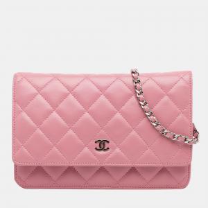 Chanel Pink CC Wallet On Chain