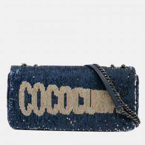 Chanel Blue Paris-Cuba Coco Sequins Cuba Flap