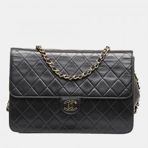 Chanel Black Animal skin Classic Double Flap Bag Shoulder Bag