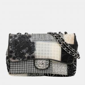 Chanel Black CC Patchwork Classic Flap