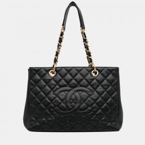 Chanel Black Caviar Grand Shopping Tote