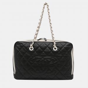 Chanel Black Quilted Lambskin CC Shoulder Bag