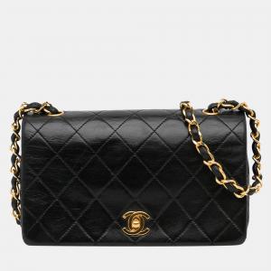 Chanel Black CC Matelasse Lambskin Flap Crossbody