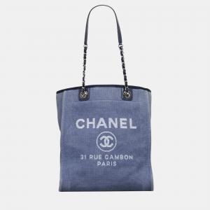 Chanel Blue Small Deauville Tote