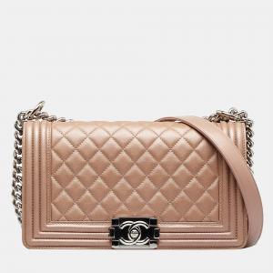 Chanel Brown Medium Boy Flap Bag