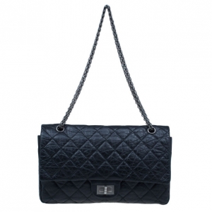 Chanel Black Quilted Calfskin Reissue 2.55 Large Flap