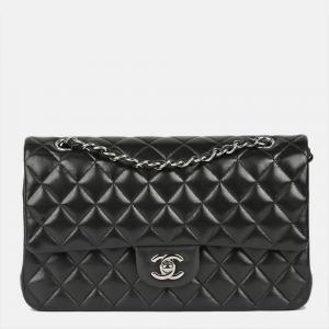 Pre Owned Chanel Black Caviar Leather Small Classic Flap Bag