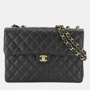 Chanel  Caviar Leather Jumbo Classic Single Flap