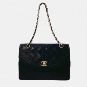 Chanel Black Leather Flap Bag 