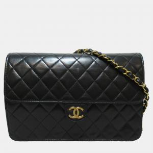 Chanel Black Leather Medium Flap Bag