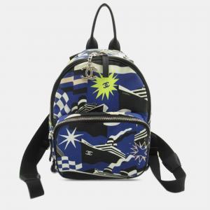 Chanel CC Cruise Print Canvas Backpack