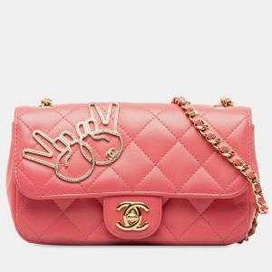 Chanel Extra Mini Lambskin V for Victory Flap Bag