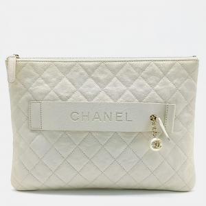 Chanel Caviar New Medium Clutch Bag