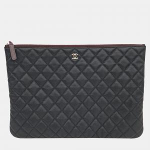 Chanel Caviar Large Clutch Bag