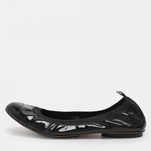 Chanel Black CC Ballet Flats Size 40