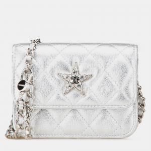 Chanel Metallic Lambskin Crystal Star Chain Belt Bag
