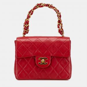 Pre Owned Chanel Micro Classic Lambskin Belt Bag