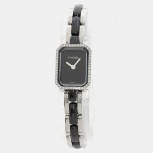 Chanel Black Stainless Steel Premiere H2163 Quartz Women's Wristwatch 15 mm