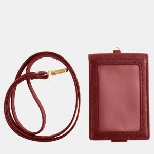 Charriol Bordeaux Leather  Card Holders