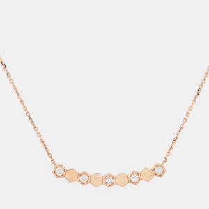 Chaumet Bee My Love Diamond 18k Rose Gold Necklace