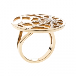 Chaumet Catch Me If You Love Me Diamond 18K Yellow Gold Ring