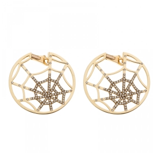 Chaumet Catche Me If You Love Me Diamond Yellow Gold Earrings 