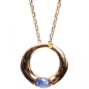 Chaumet 18K Yellow Gold Sapphire Long Chain Necklace